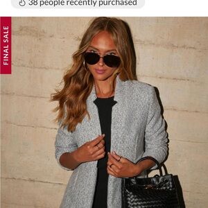 Vici Gray Herringbone Coat